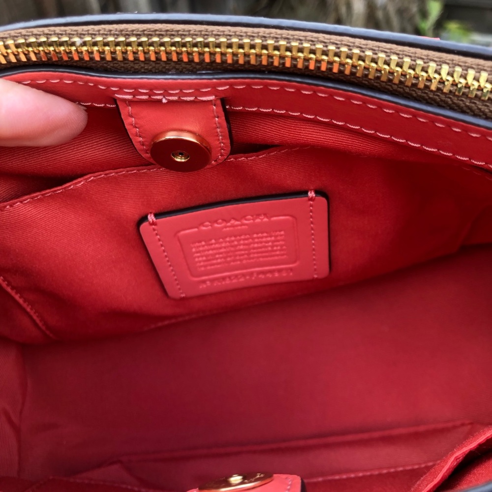 NWT Coach Peony floral Mini Surrey Satchel - Picture 8 of 8